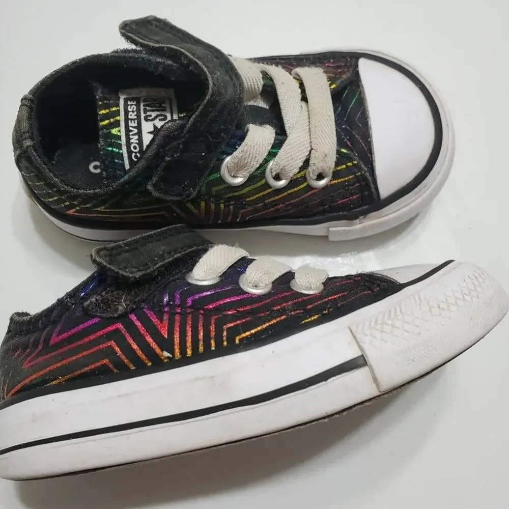 Converse Chuck Taylor All Star‎ Unisex Baby Sneakers Black 765399F Lace Up 4M